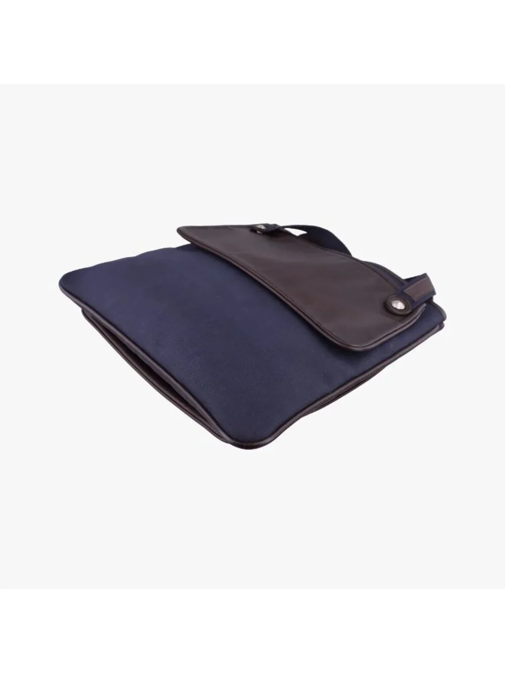 Hermes Mrs Hippie Black Toile Officier Veau Shoulder Bag